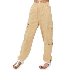 NEW BDG Urban Outfitters Poplin Tie-Cuff  Jogger Pants Women’s Size XS